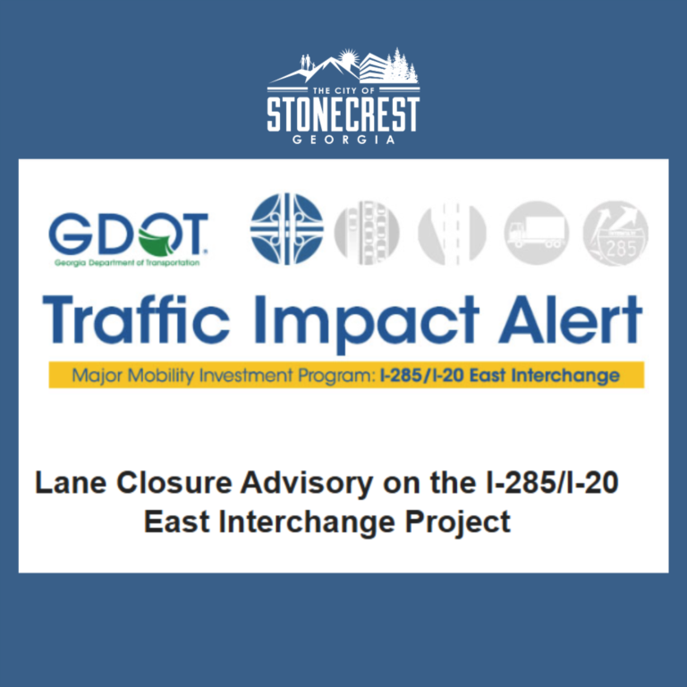 Lane Closure Advisory on the I-285/I-20 East Interchange Project